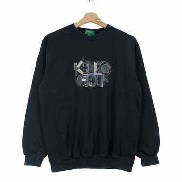 Kenzo Vintage Kenzo Golf Spell Out Embroidery Cre… - image 1