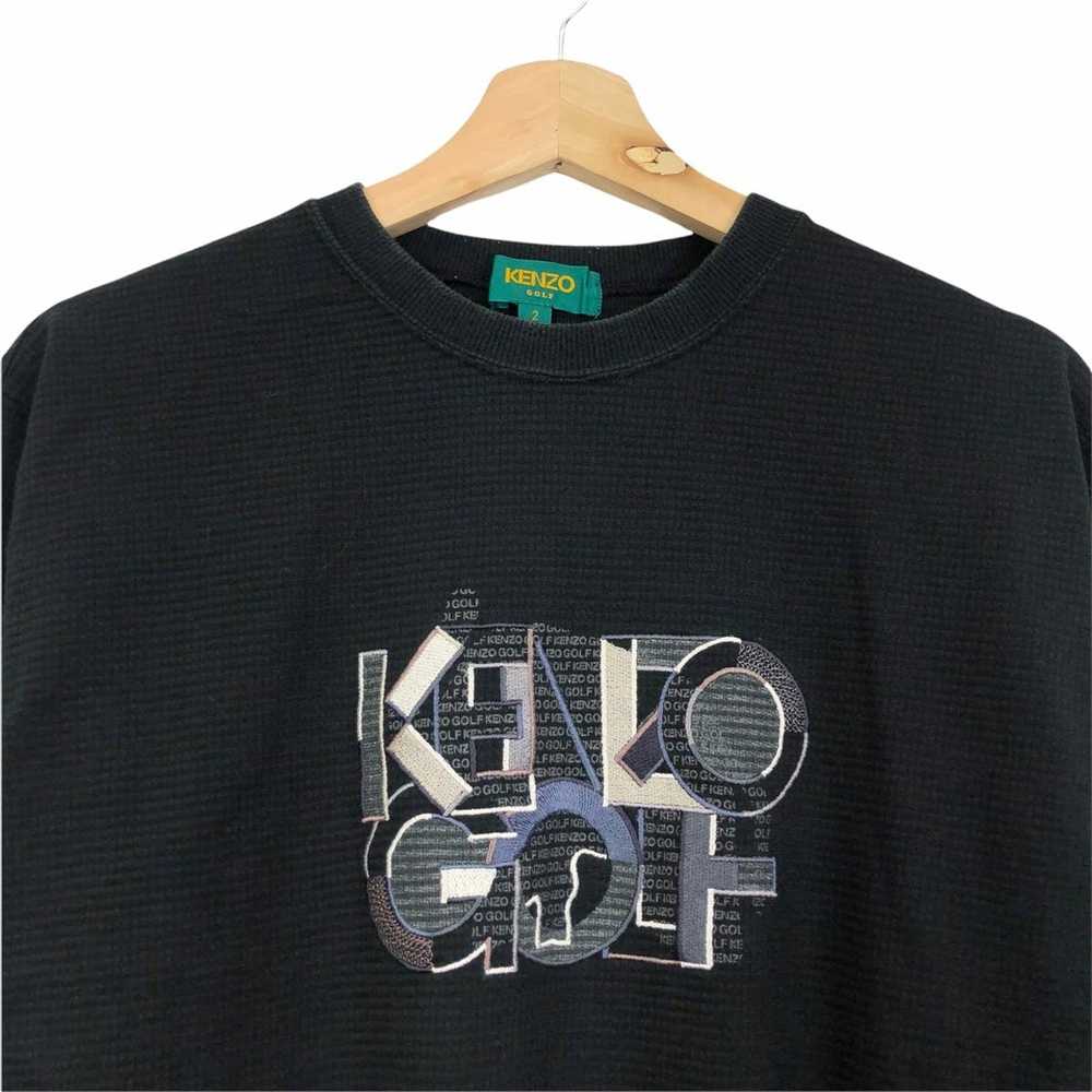 Kenzo Vintage Kenzo Golf Spell Out Embroidery Cre… - image 3