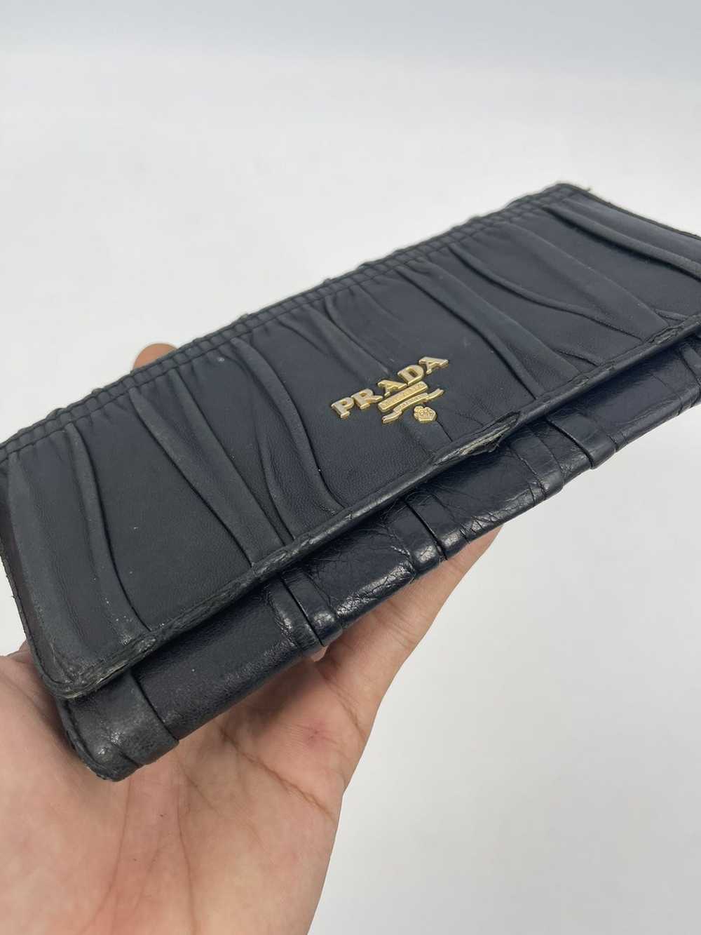 Luxury × Prada Prada Black Gaufre Nappa Leather - image 10