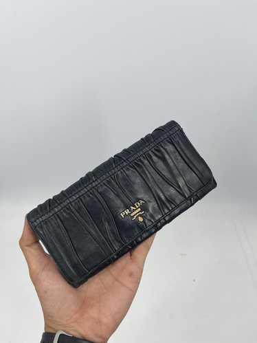 Luxury × Prada Prada Black Gaufre Nappa Leather - image 1