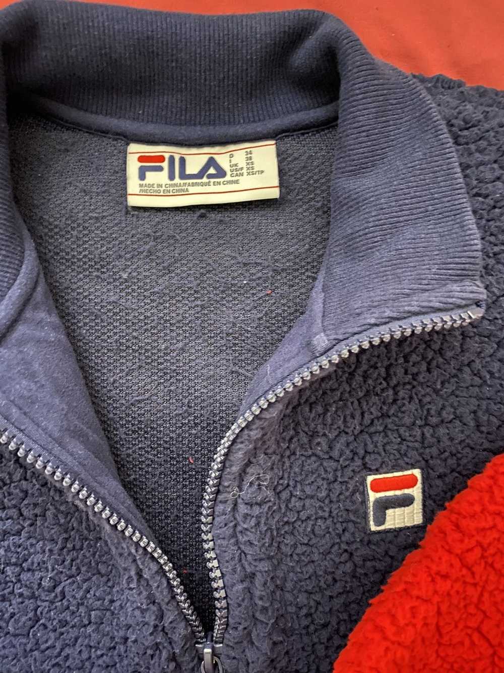 Fila × Streetwear × Vintage VINTAGE RED/NAVY BLUE… - image 3