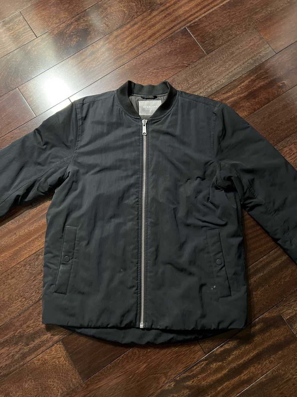 Everlane Everlane Black Filled Bomber - image 1