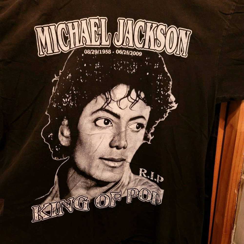 Michael Jackson Vintage King Of Pop Michael Jackson Signature T-Shirt - Ink  In Action
