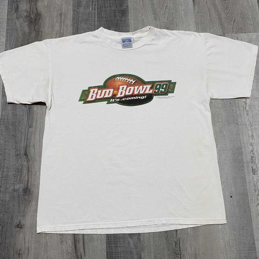 Tultex × Vintage Budweiser 1999 Super Bowl White … - image 1