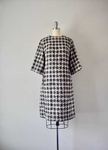 Vintage 1960s Wool Shift Dress - image 1