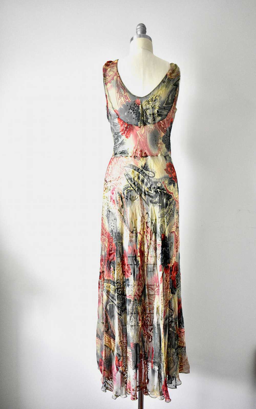Vintage 1960s Sheer Floral Dress - image 5