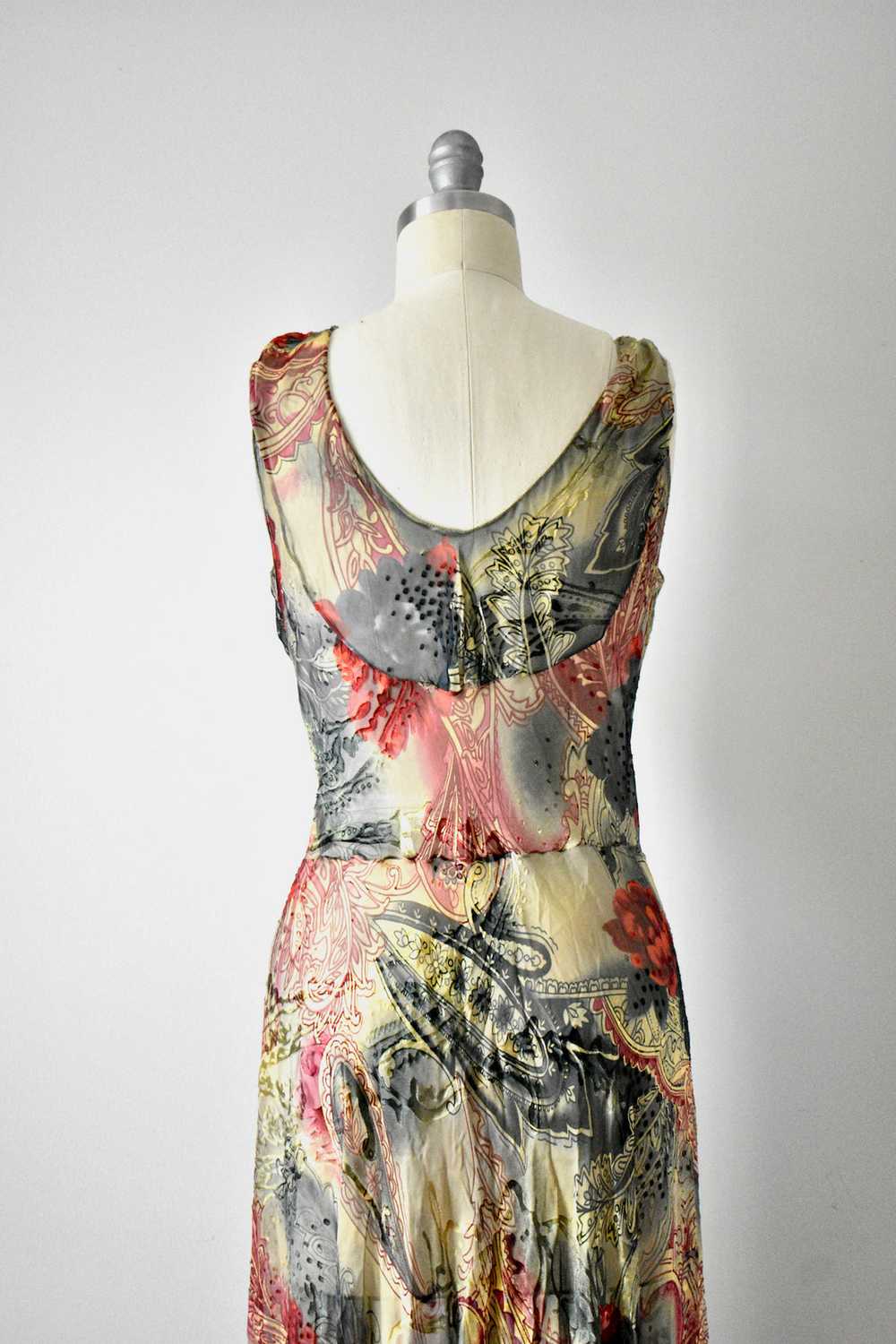 Vintage 1960s Sheer Floral Dress - image 6