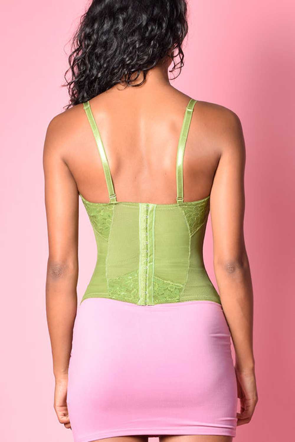 Deadstock Tell Me Lies Lace Corset - Green - image 4