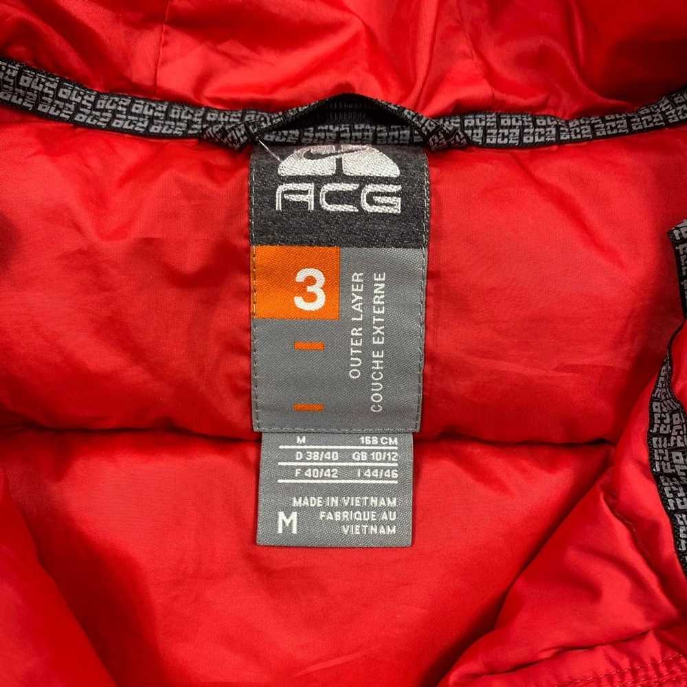 nike acg jacket red