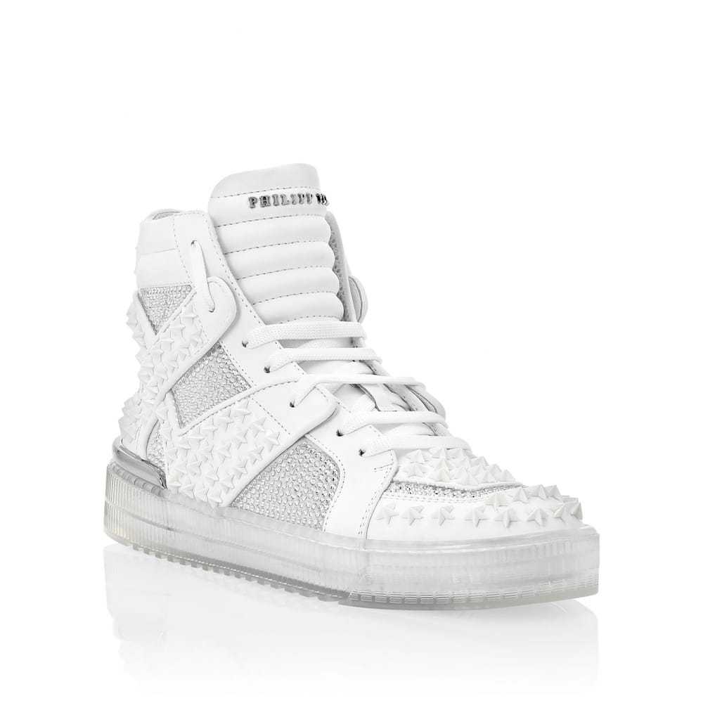 Philipp Plein Leather high trainers - image 2