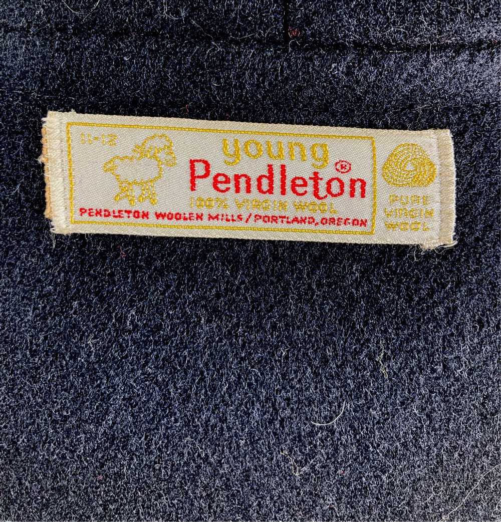 PENDLETON hooded reversible CAPE Coat Red plaid B… - image 10