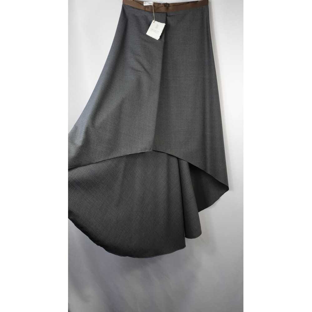 Brunello Cucinelli Wool mid-length skirt - image 6