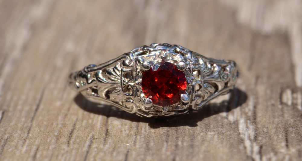 The Philmont: Antique Filigree Engagement Ring Se… - image 1