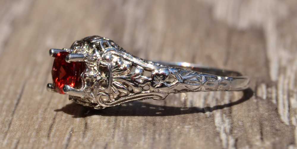 The Philmont: Antique Filigree Engagement Ring Se… - image 2