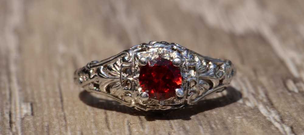 The Philmont: Antique Filigree Engagement Ring Se… - image 5
