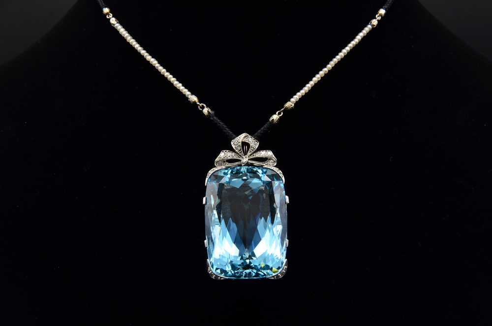 The Evianna: 100 Carat Santa Maria Aquamarine Edw… - image 1