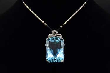 The Evianna: 100 Carat Santa Maria Aquamarine Edw… - image 1