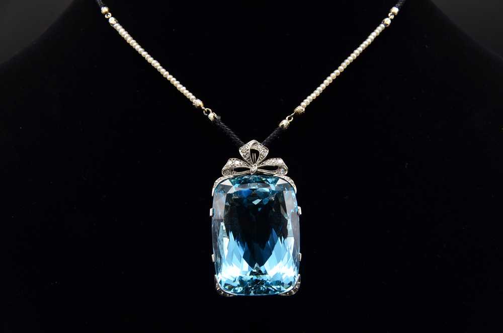 The Evianna: 100 Carat Santa Maria Aquamarine Edw… - image 2