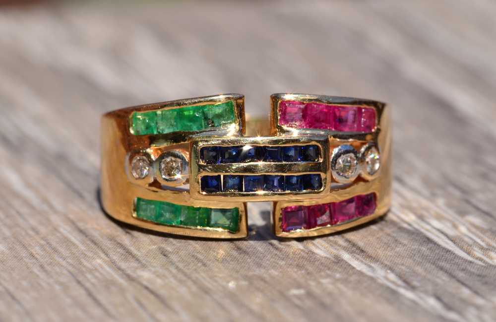 The Lexington: Signed Sapphire, Ruby, Emerald & D… - image 1