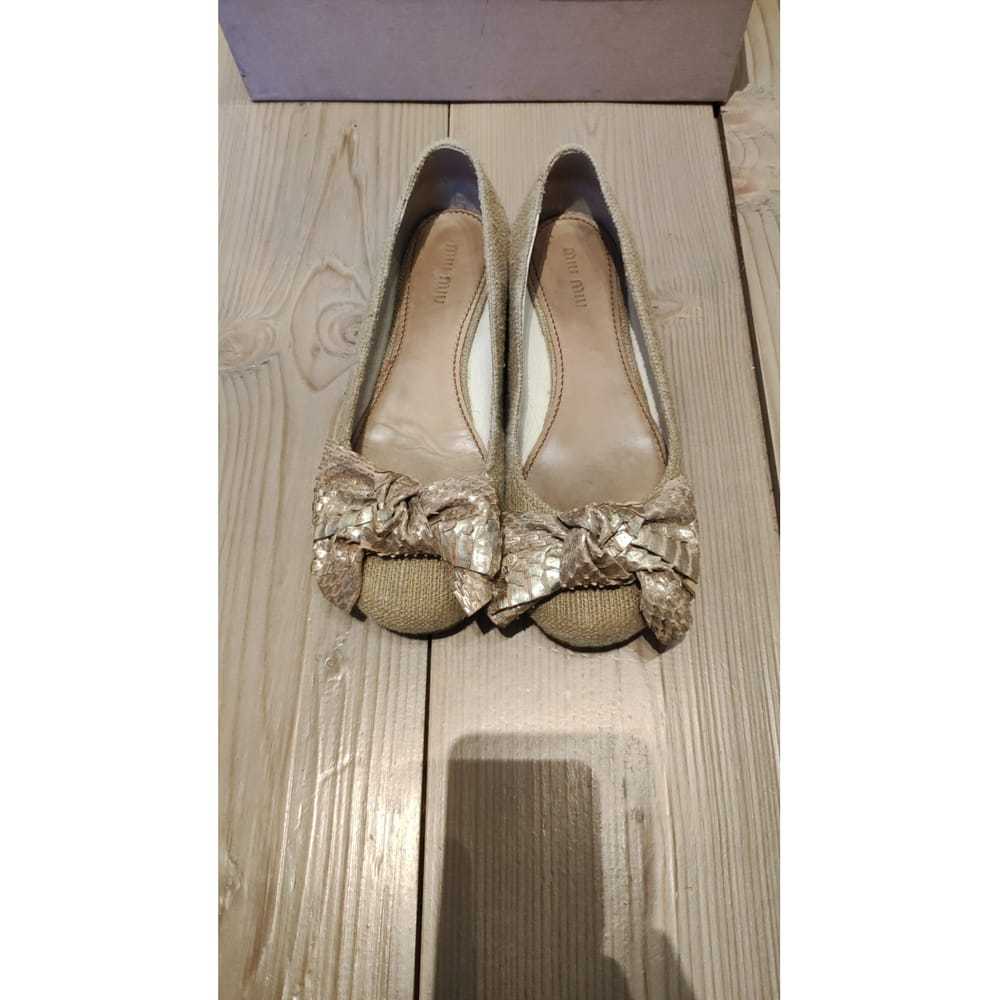 Miu Miu Cloth ballet flats - image 2