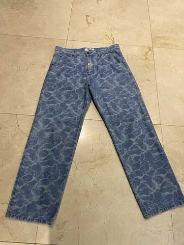 MSGM MSGM Blue Water Effect Jeans - image 1