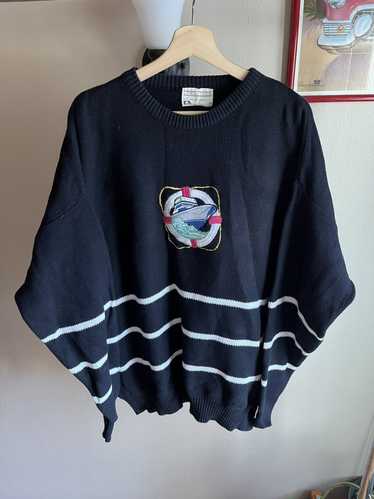 Made In Usa × Vintage 80s Boat Sweater - image 1