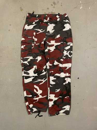 Military Vintage Military Issued red camo double … - image 1