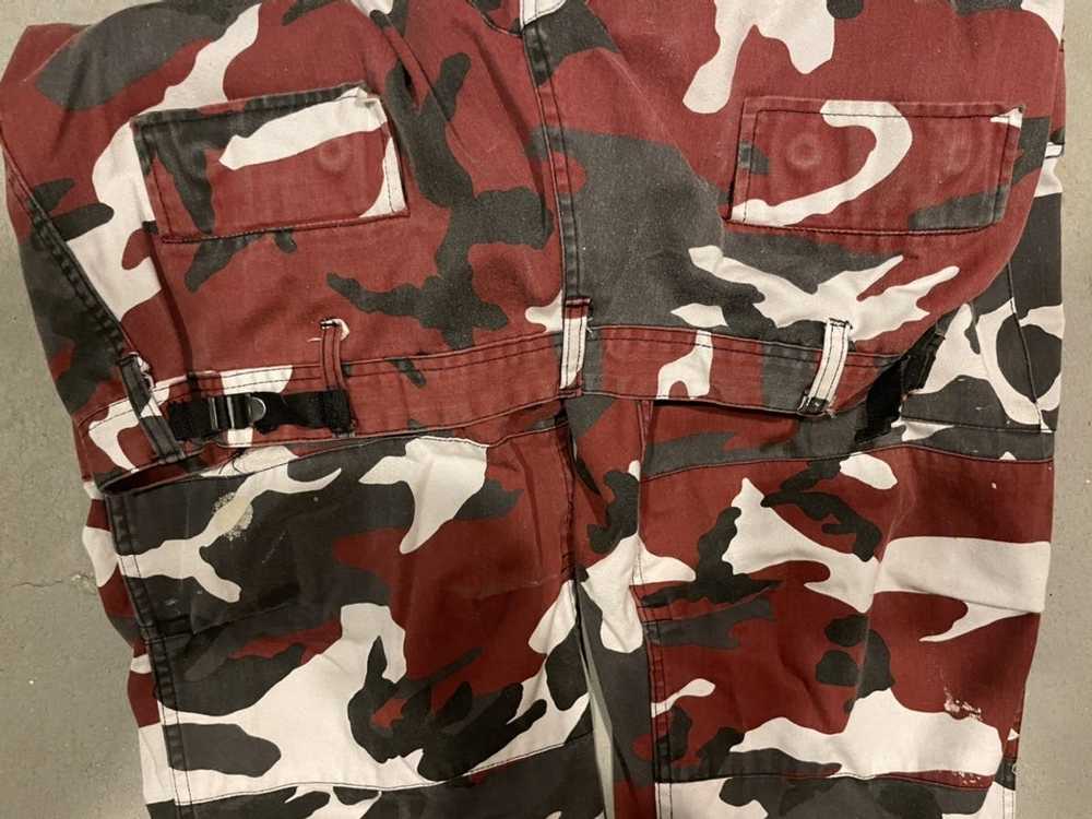 Military Vintage Military Issued red camo double … - image 6