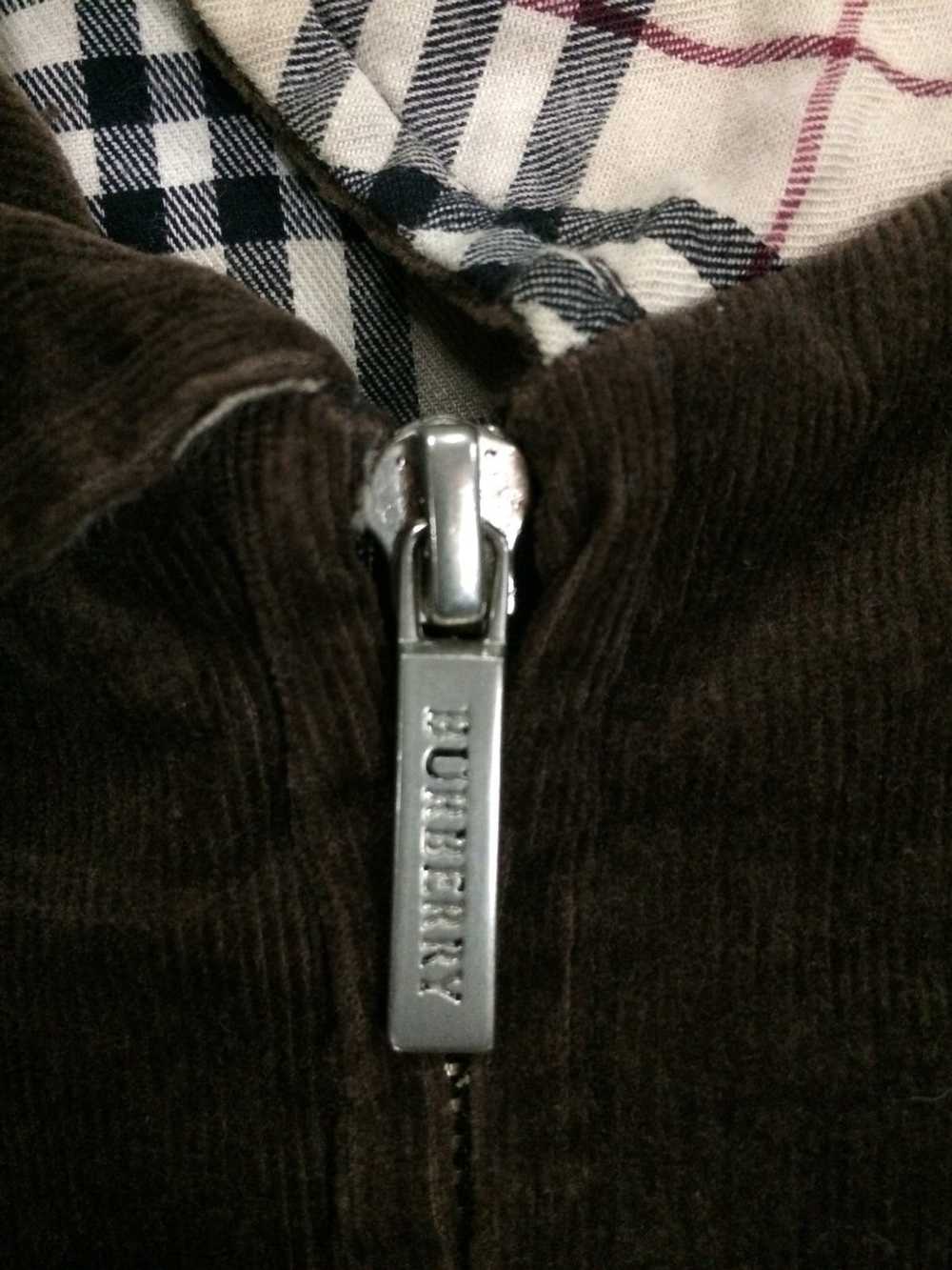 Burberry BURBERRY LONDON CORDUROY ZIPPER JACKET - Gem