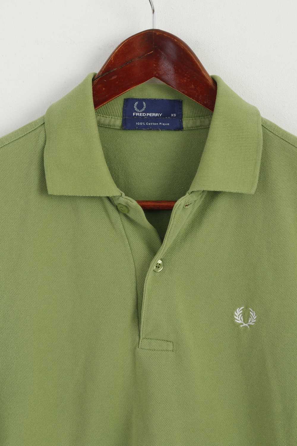 Fred Perry Fred Perry Men XS Polo Shirt Green Cot… - image 2