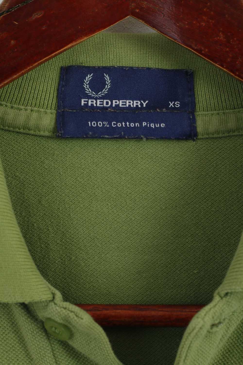 Fred Perry Fred Perry Men XS Polo Shirt Green Cot… - image 3