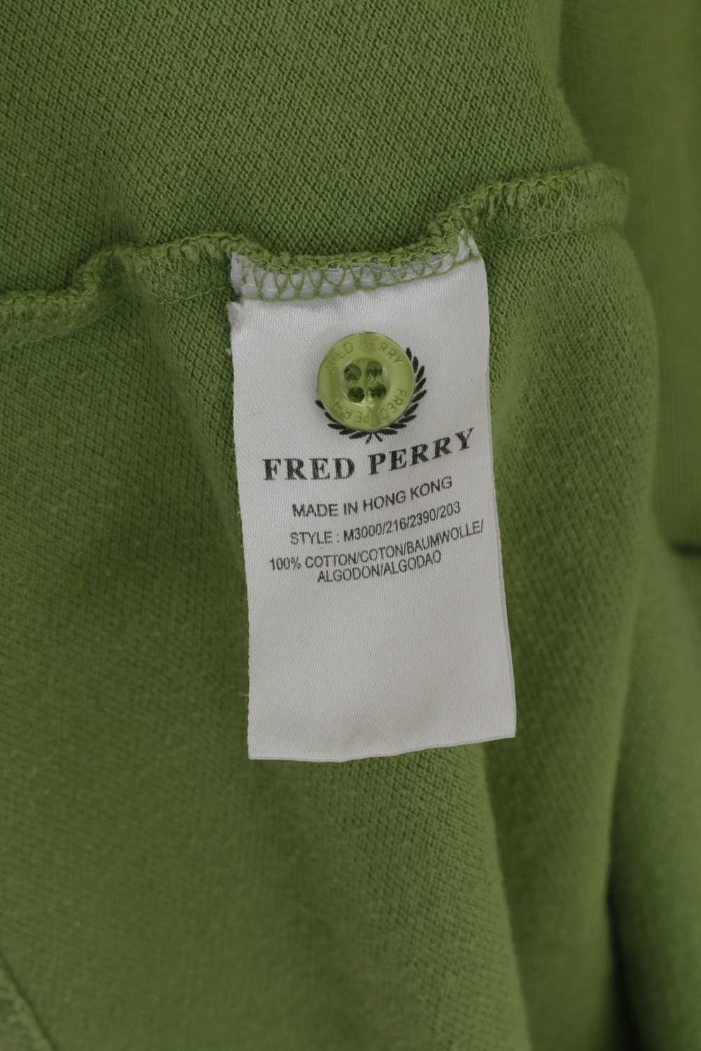 Fred Perry Fred Perry Men XS Polo Shirt Green Cot… - image 4