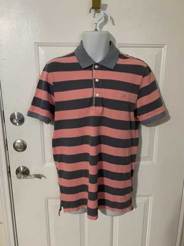 Lacoste Vintage washed Striped SS polo knit