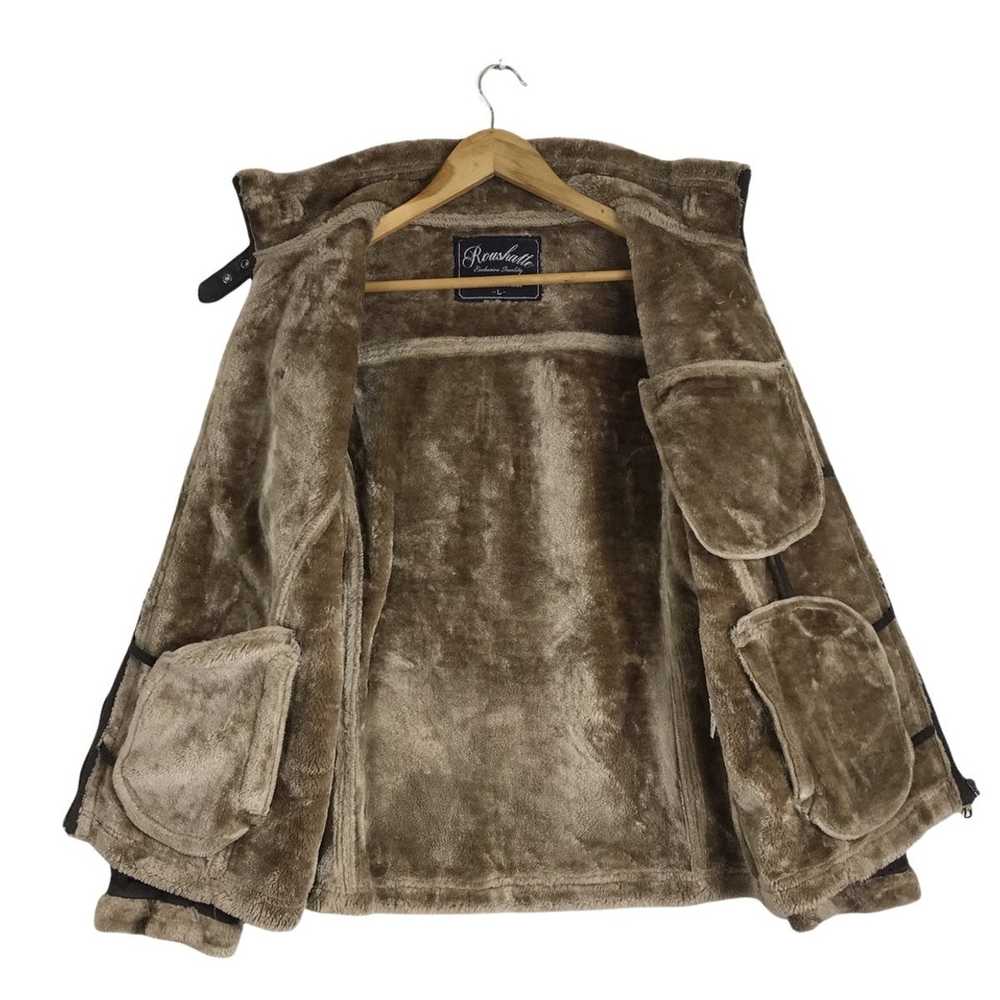 Japanese Brand Roushatte Sherpa Shearling Jacket - image 7