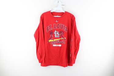 ST LOUIS CARDINALS T SHIRT Mens large Cotton Blend red shirt by MAJESTIC nwt