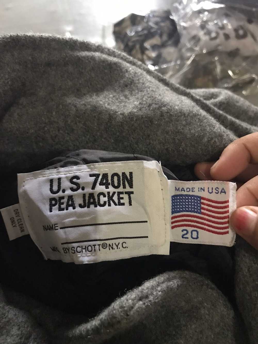 Made In Usa × Schott Vintage U.S 740N Pea Jacket … - image 7