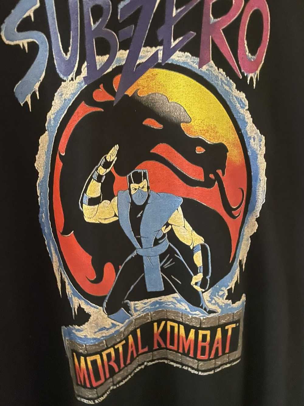 Vintage Vintage Mortal Kombat Subzero 1992 Tee Sh… - image 3