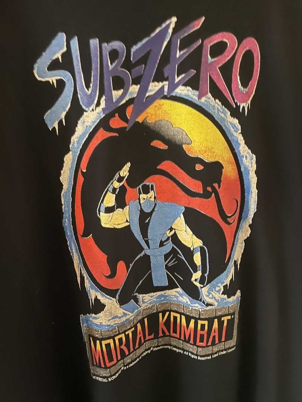 Vintage Vintage Mortal Kombat Subzero 1992 Tee Sh… - image 4