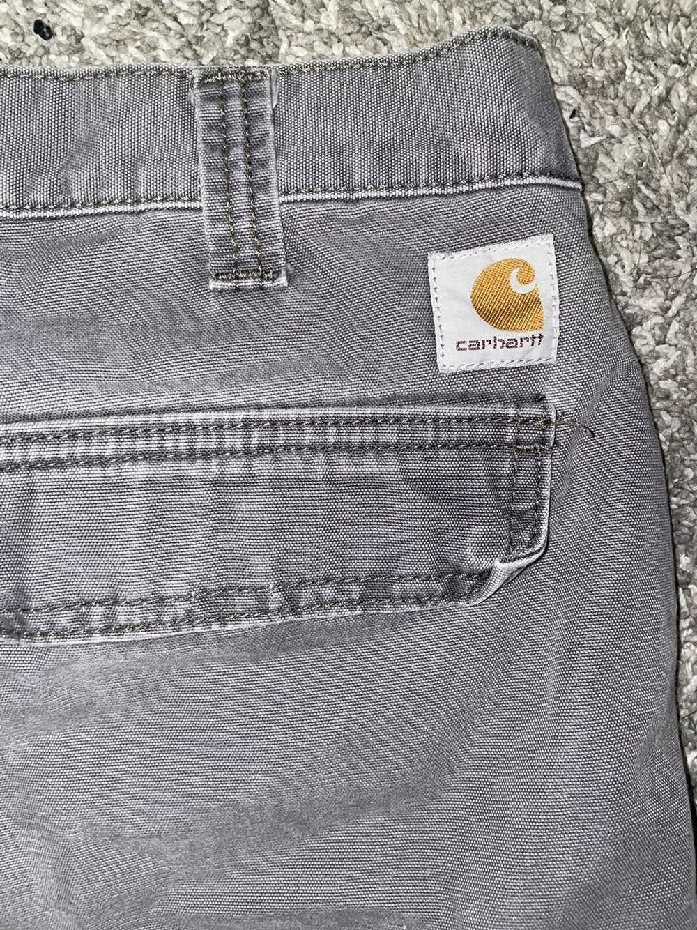 Carhartt Grey Distressed Carhartt Work Pants - image 1