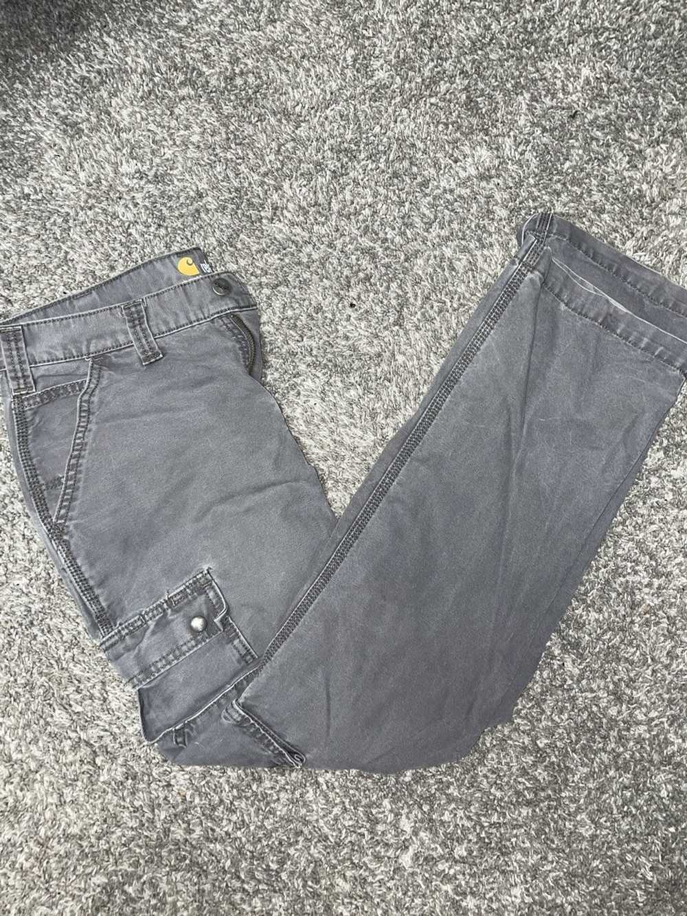 Carhartt Grey Distressed Carhartt Work Pants - image 2