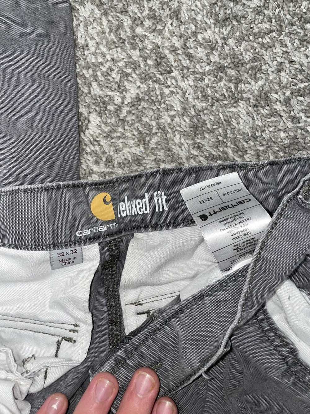 Carhartt Grey Distressed Carhartt Work Pants - image 4