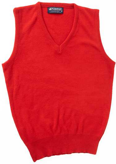 1970s Red Sweater Vest
