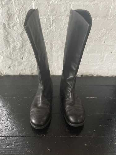 A1923 A1923 Tall Back Zip Leather Boots