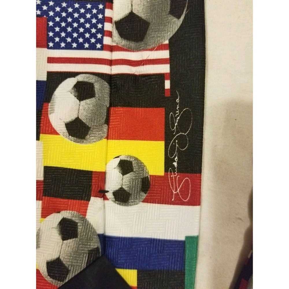 Ralph Marlin World Cup Soccer Necktie Tie Vintage… - image 4