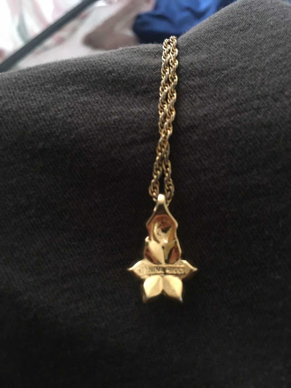 Nina Ricci gold necklace - image 4