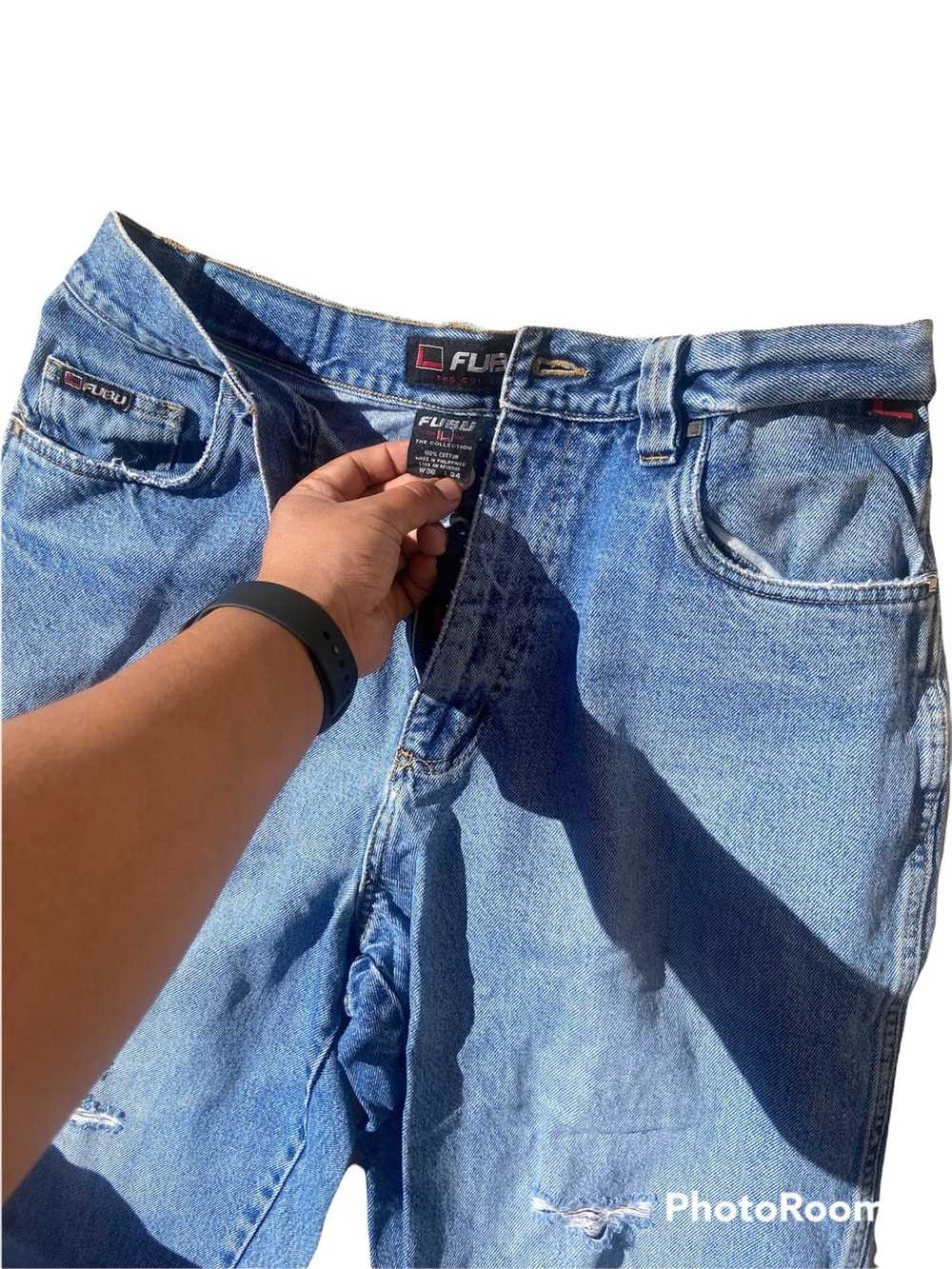Fubu × Vintage Vintage FUBU distressed jeans - image 3