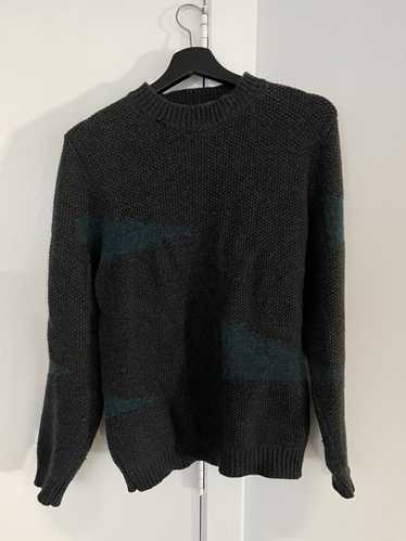 A.P.C. Green Marled Wool Mockneck Sweater