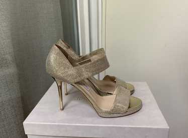 JIMMY CHOO ヒール 134KUKI LAME GLITTER 34 JIMMY CHOO ヒール 134KUKI LAME GLITTER 34