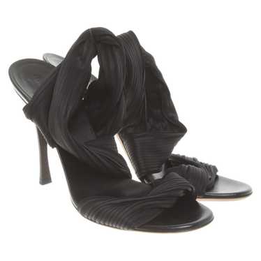 Gucci black patent leather platform sandals - image 1