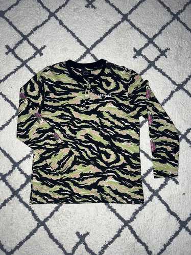 Asphalt Camo Roses Long Sleeve Tee